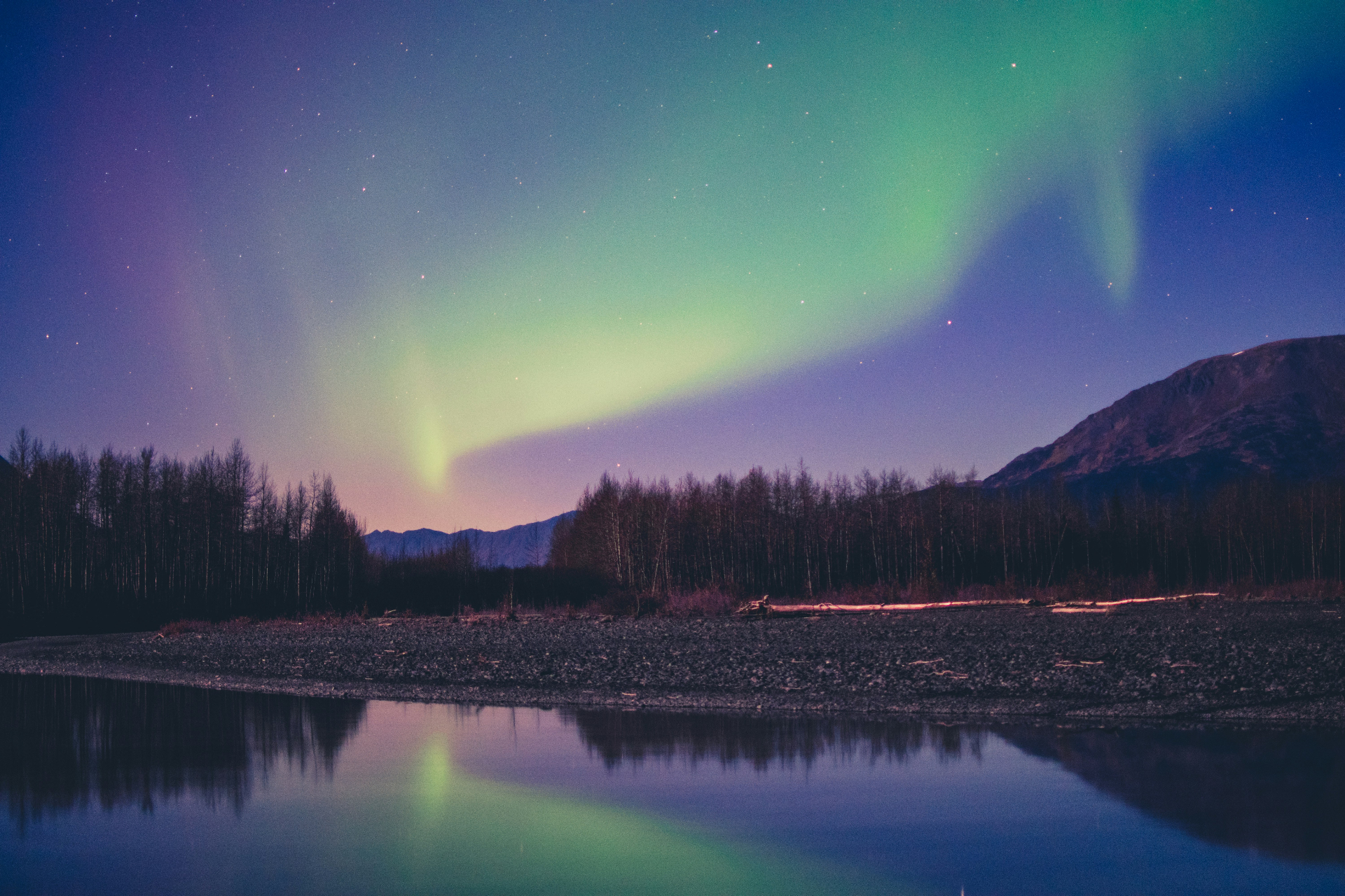 Northern lights over Wasilla, Alaska